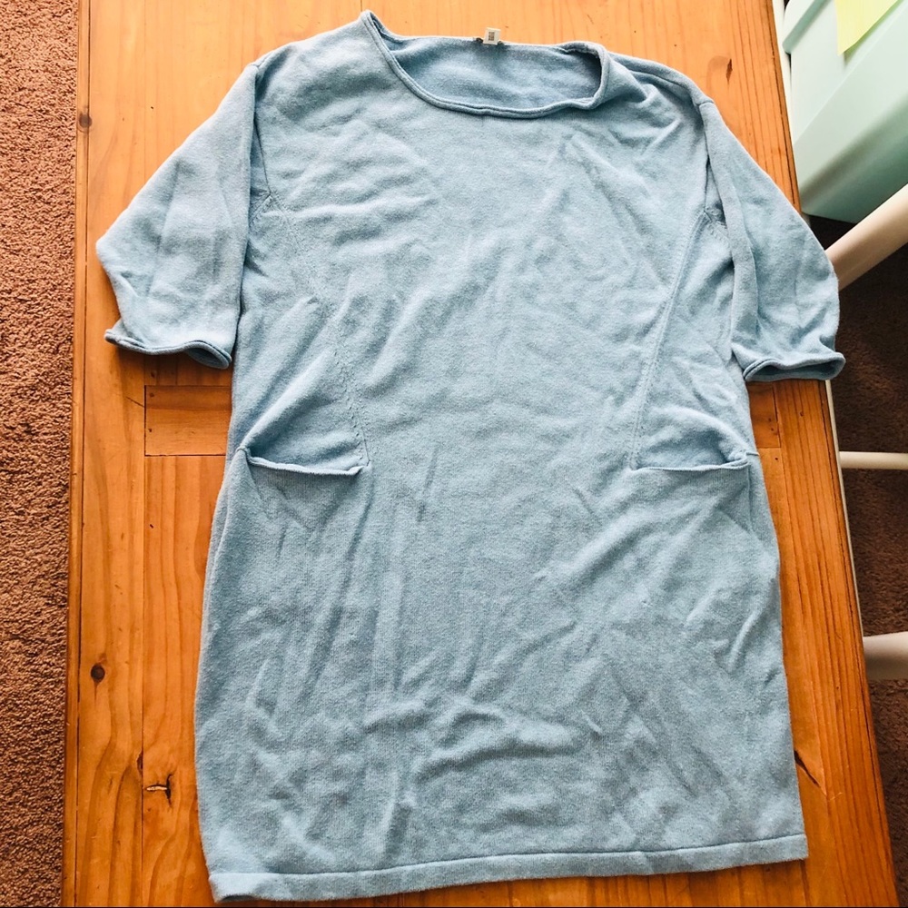 J. Jill Pale Blue Soft Sweater Dress